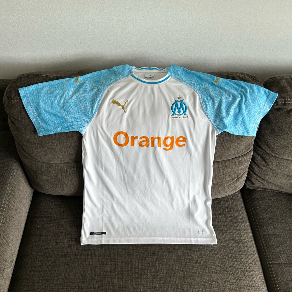 Puma Authentic Olympique Marseille 2019 France Soccer 753542 Jersey Men’s Sz: M - Picture 1 of 7
